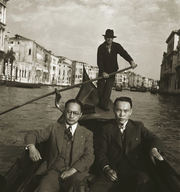 14-1938年，金经昌与李国豪在威尼斯的合影